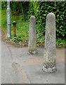 Bollards beside Clober Road