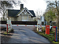 South Lodge and drive barrier, Marden Park