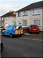 Blue British Gas van, Graig Park Avenue, Newport