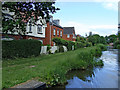 Canalside housing near Fradley in Staffordshire