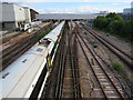 Railway just south of Gatwick Airport Station