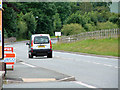 A view along the A44 road in Capel Bangor