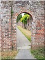 Arch and old wall, off Holly Atterton Walk
