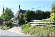 SP7324 : Thatched cottage on Orchard Way, Botolph Claydon by David Howard