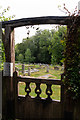 Gate onto graveyard of St. Swithun