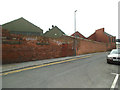 Brick wall, Sayner Lane, Leeds