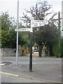 Direction Sign – Signpost on the former A525 in Denbigh