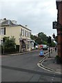 Pop-up one-way street, Magdalen Road, Exeter