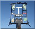 The village sign at Offham