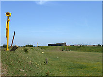 TQ6974 : Seawalls near Shornmead Fort by Robin Webster