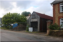 SP7731 : Tin garage on Little Horwood Road, Great Horwood by David Howard