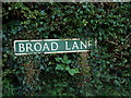 Broad Lane sign