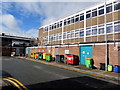 Variety of wheelie bins in Cwmbran town centre