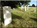 TQ4677 : First World War graves in Woolwich New Cemetery by Marathon