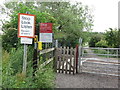 Signage At Railway Crossing Near Mare Close, Seghill