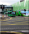 ST3188 : St Julians bus leaving Friars Walk bus station, Newport by Jaggery