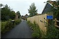 Cycle path entering Knapton