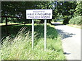 TG1619 : Haveringland Village Name sign on Haveringland Road by Geographer