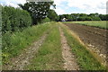 Farm track to the Riseley Road