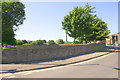 Wall of Lumb Lane at Westgate junction