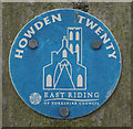 Howden Twenty walk marker at Brind