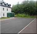 Dark green cabinet at the edge of Premier Inn, Overmonnow, Monmouth