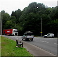 Roadside bench in Overmonnow, Monmouth