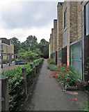 TL4556 : Henslow Mews: colour on a drab afternoon by John Sutton