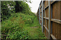 Footpath next to a new development