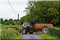 Slurry tanker enters Tullyvally Road