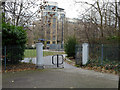 A gate to Ropemakers Fields