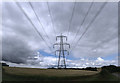 SK9821 : Wires and skies by Bob Harvey
