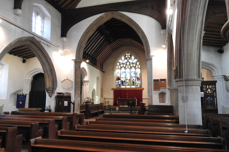 Nave and chancel of Kelvedon St Mary the... © Adrian S Pye cc-by-sa/2.0 ...