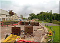 Brick paving on Company Road