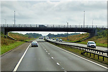 NS9365 : M8 Motorway, Bridge at junction 4a by David Dixon