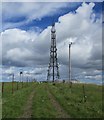 NS9871 : Radio mast on Cairnpapple Hill by Alan O'Dowd