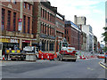 Construction work on the Headrow