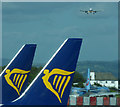 Ryanair aircraft at Manchester Airport