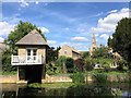 TL2470 : Thatched boat house in Godmanchester by Richard Humphrey