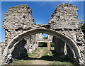 Chapter House ruins at the Grace Dieu Priory