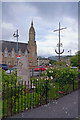 Memorial stone, outside Dingwall station