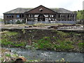 SO8984 : Derelict New Foundry and the River Stour by Chris Allen