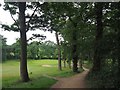 Public footpath on Retford golf course