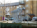 Artistic fabrication on bank of Hertford Union Canal