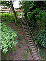 Steps to the railway walk in Castlecoft, Wolverhampton