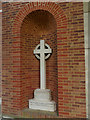SE2638 : The Columbarium at Lawnswood - memorial cross by Stephen Craven