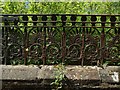 Iron railings of disused church