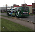 X74 bus entering Newport Retail Park