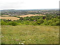 SP8103 : View of Princes Risborough from Whiteleaf Hill by David Hillas