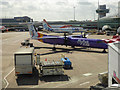 Flybe aircraft at Manchester Airport